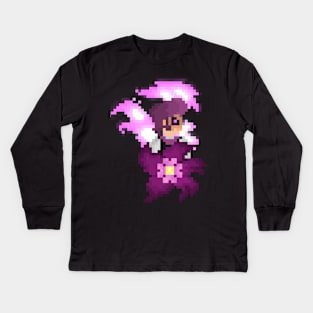 Pixel Lewis - Mystery Skulls Kids Long Sleeve T-Shirt